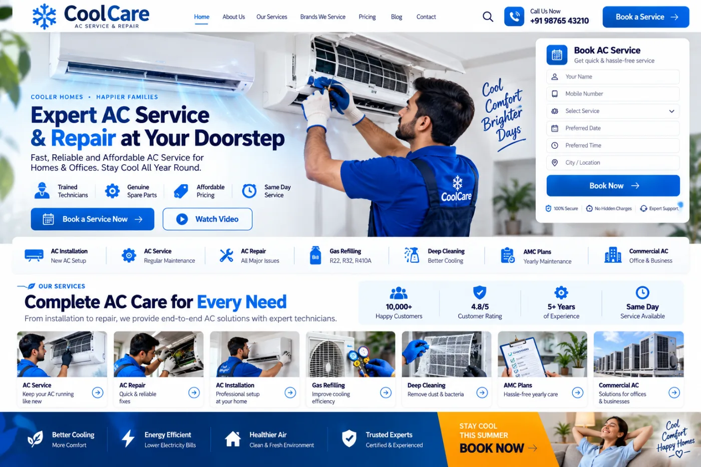 AC Service & Repair Website