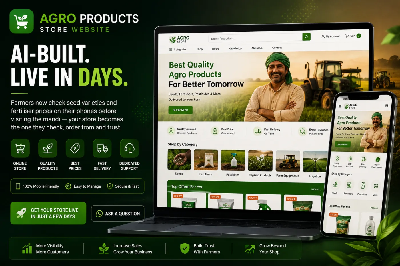Agro Products Store Website