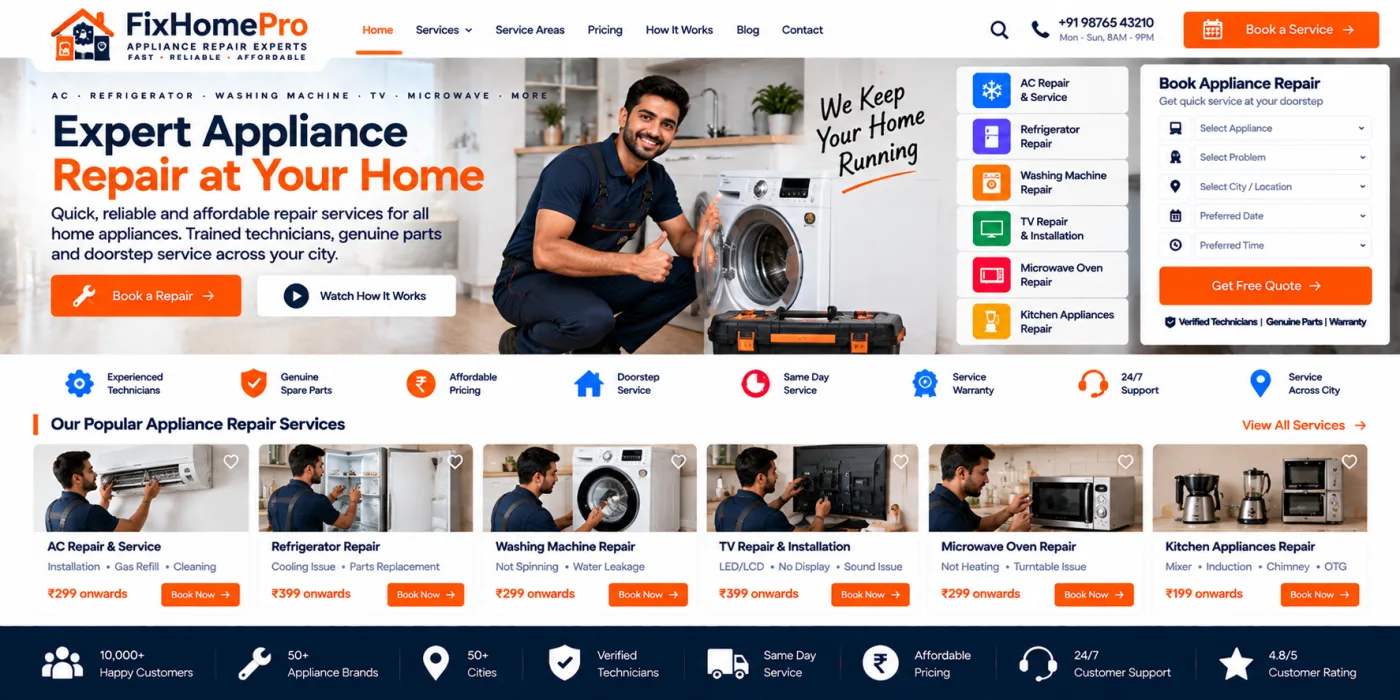 Appliance Repair Website