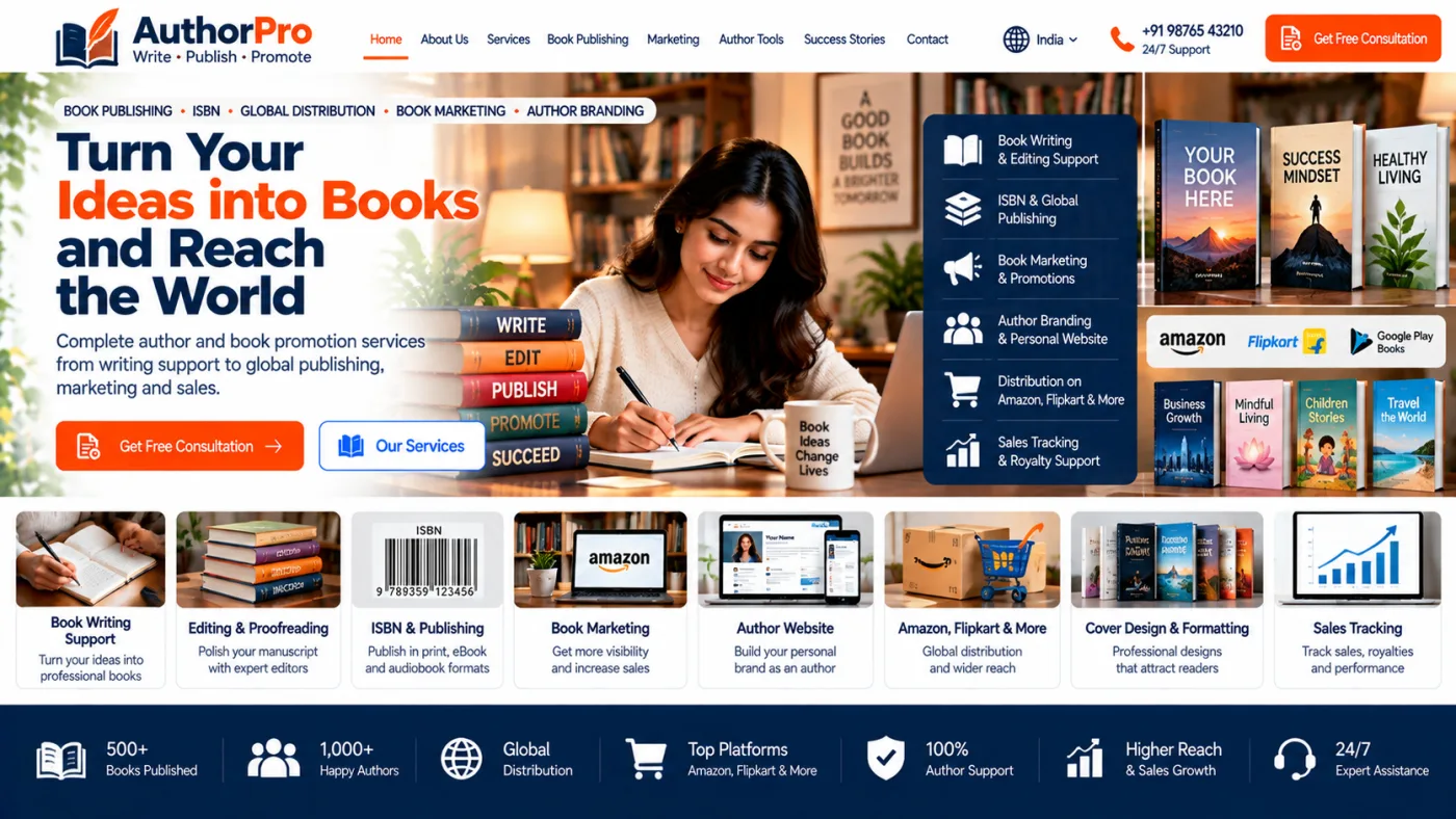 Author & Book Promotion Website