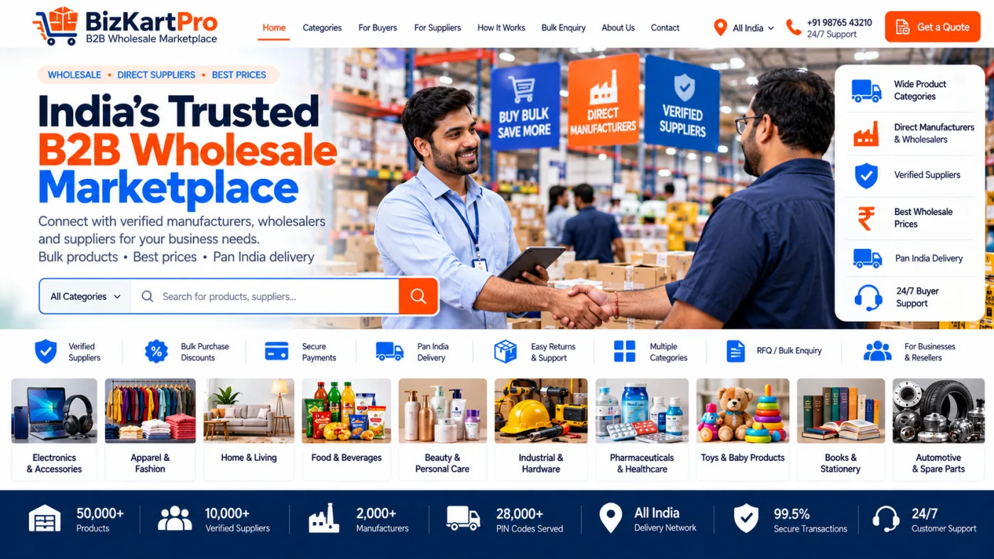 B2B Wholesale Marketplace Website