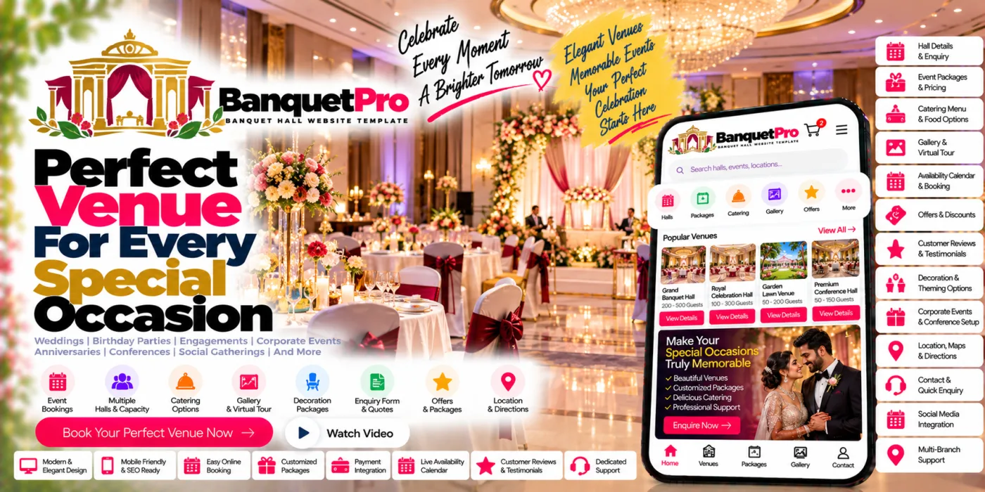 Banquet Hall Website