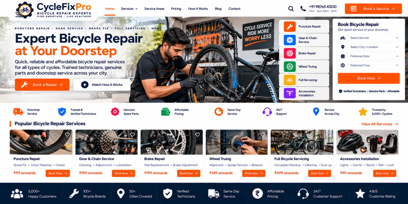Bicycle Repair Website