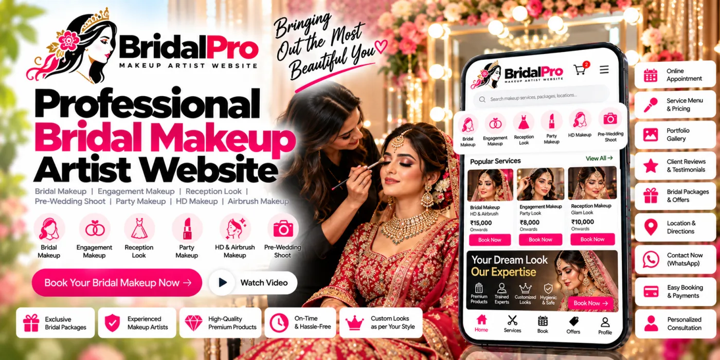 Bridal Makeup Artist Website