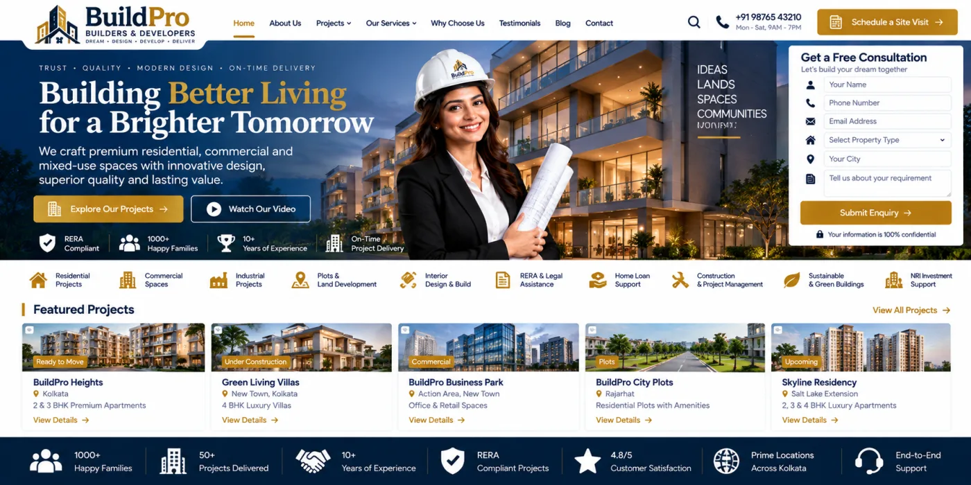 Builder & Developer Website