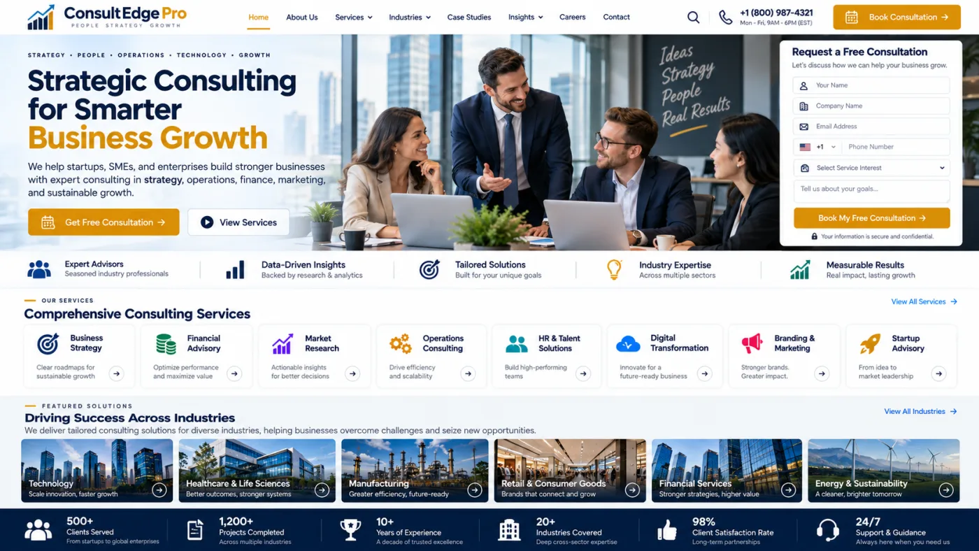 Business Consulting Website