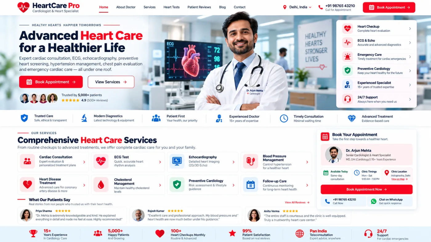 Cardiologist Website