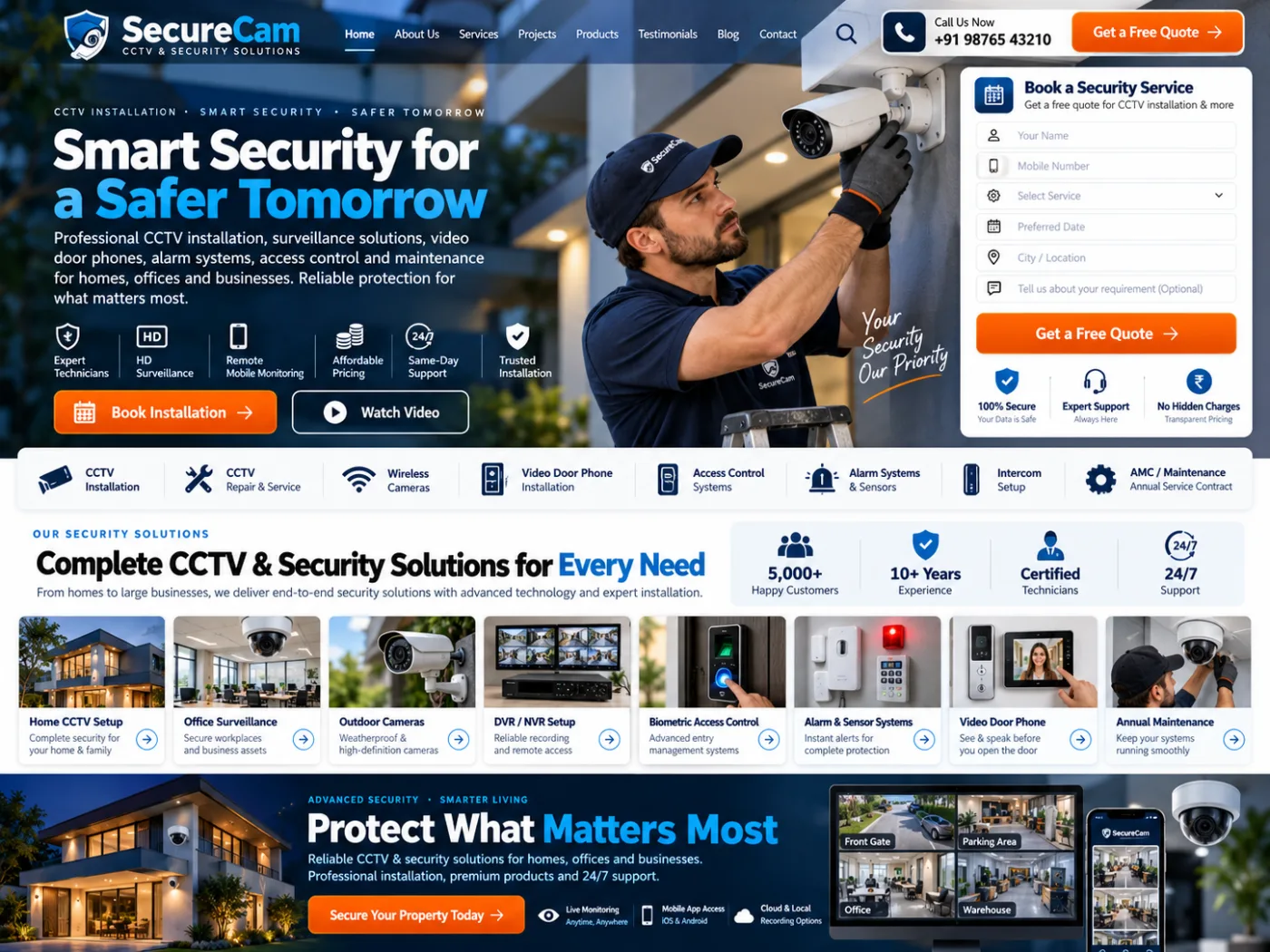 CCTV & Security Installation Website
