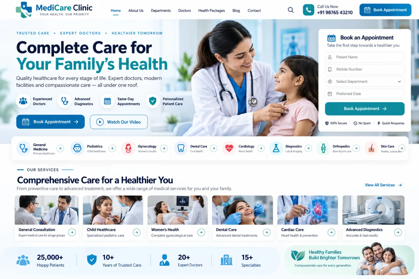Clinic & Polyclinic Website