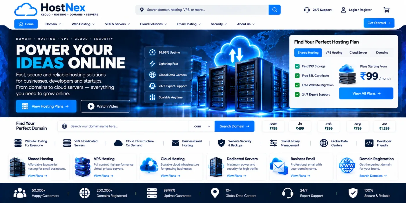 Cloud & Hosting Provider Website