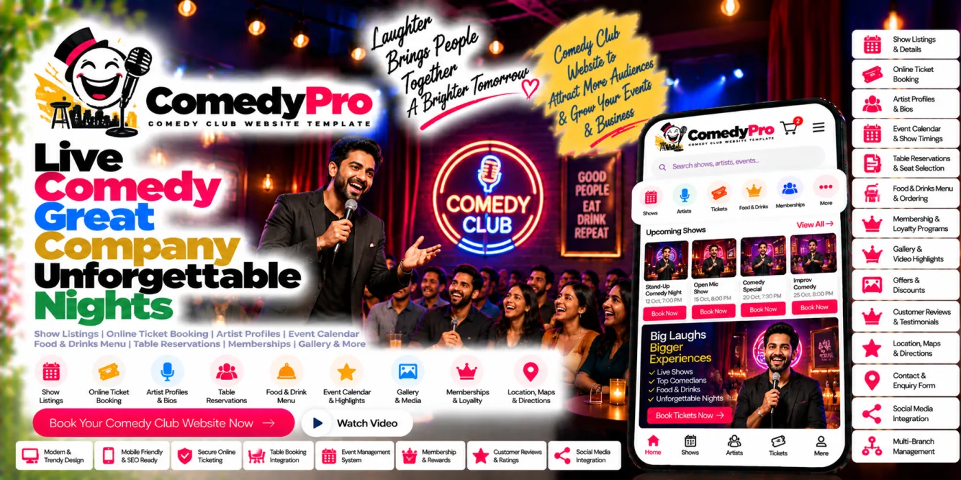 Comedy Club Website