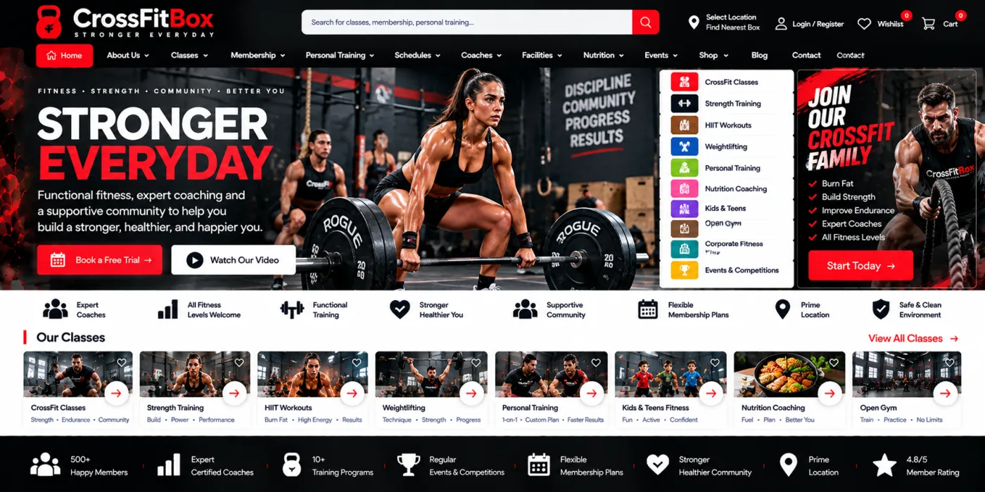 CrossFit Box Website