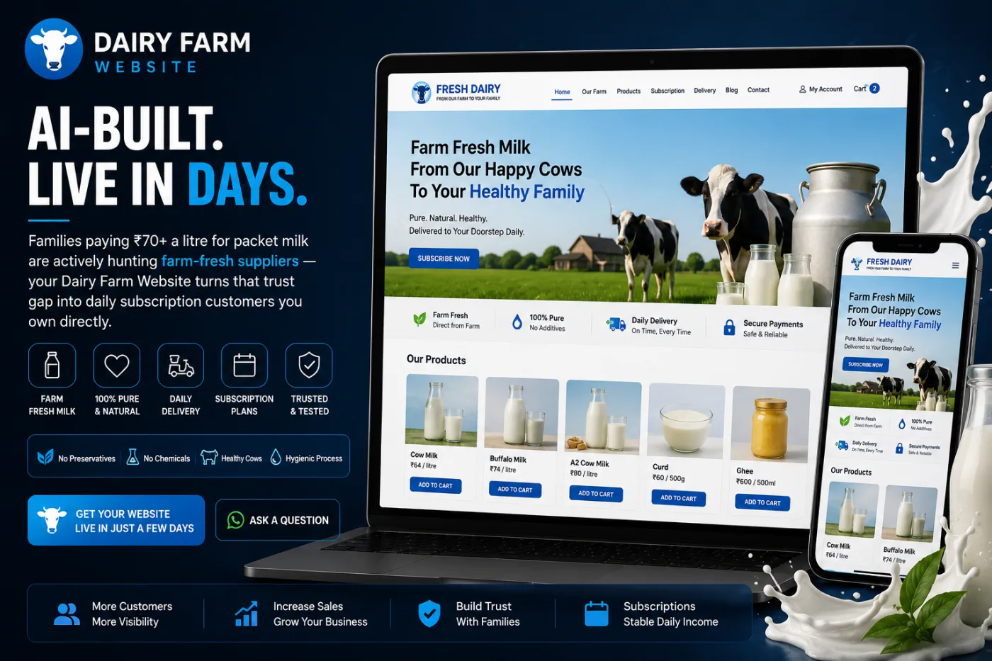 Dairy Farm Website