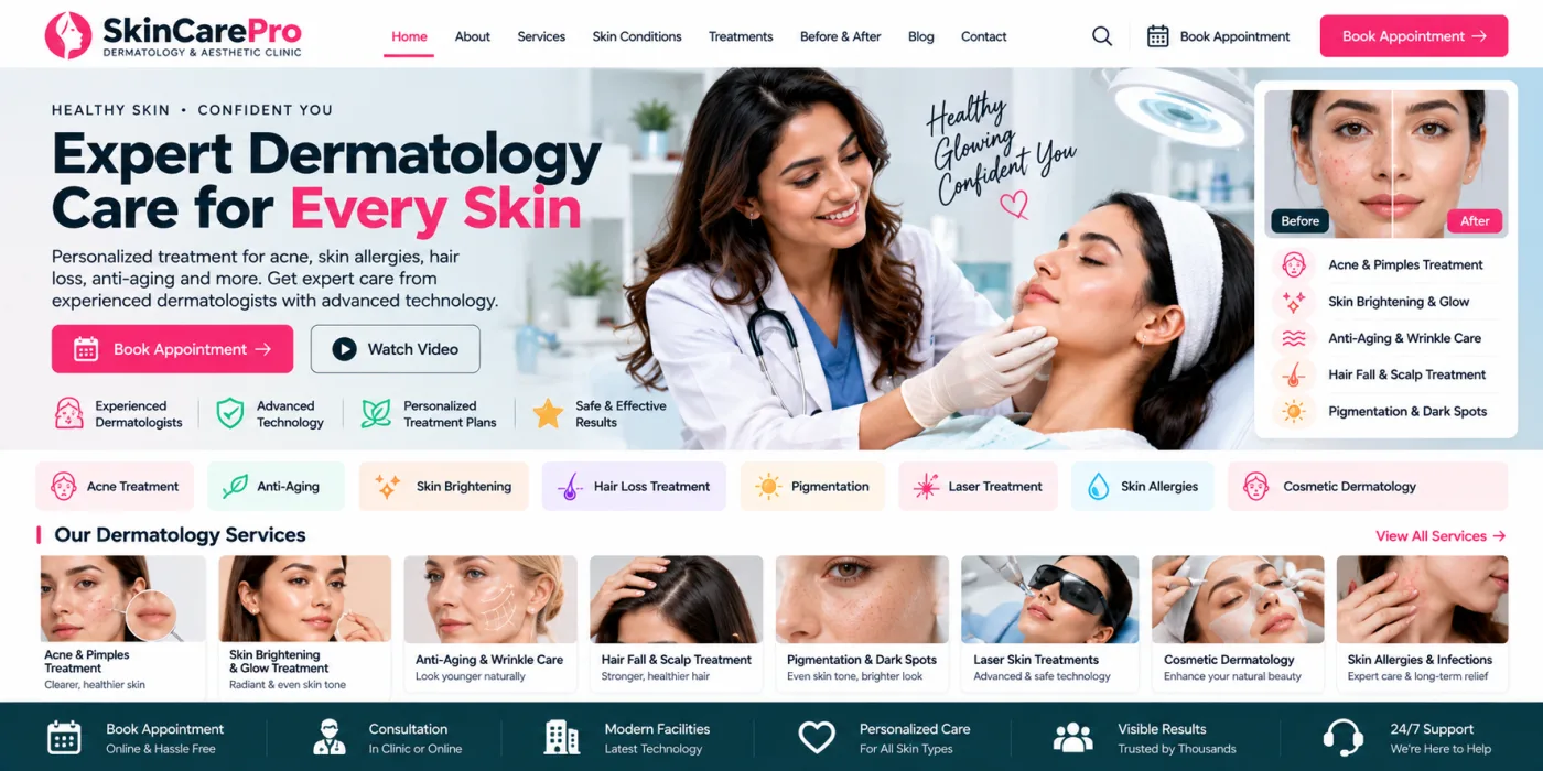 Dermatologist Website