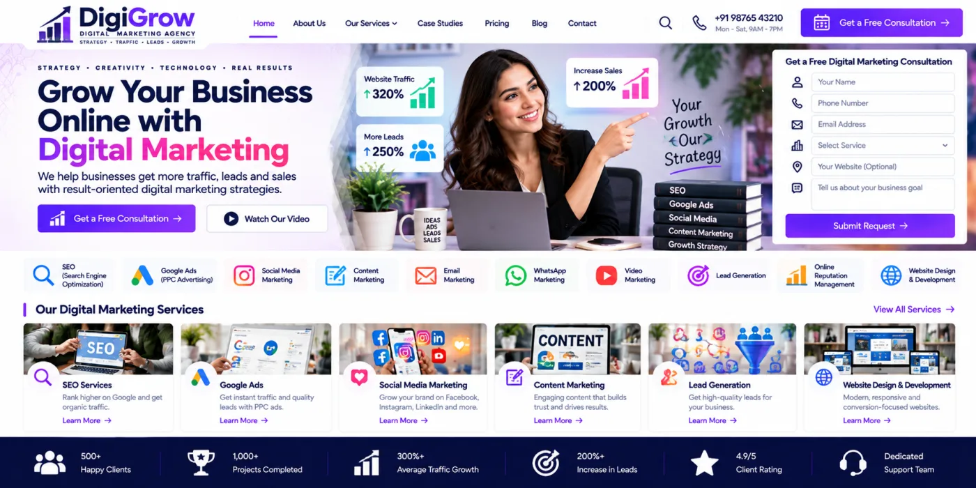 Digital Marketing Agency Website