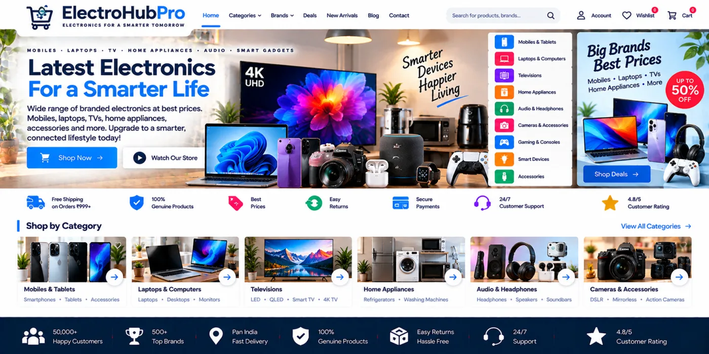 Electronics Store Website