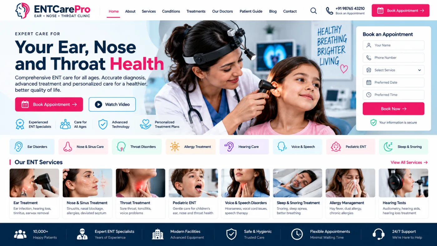 ENT Specialist Website