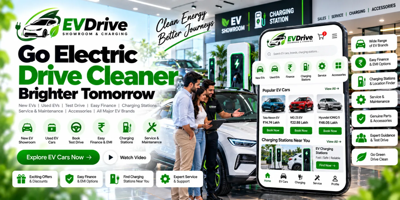 EV Showroom & Charging Website