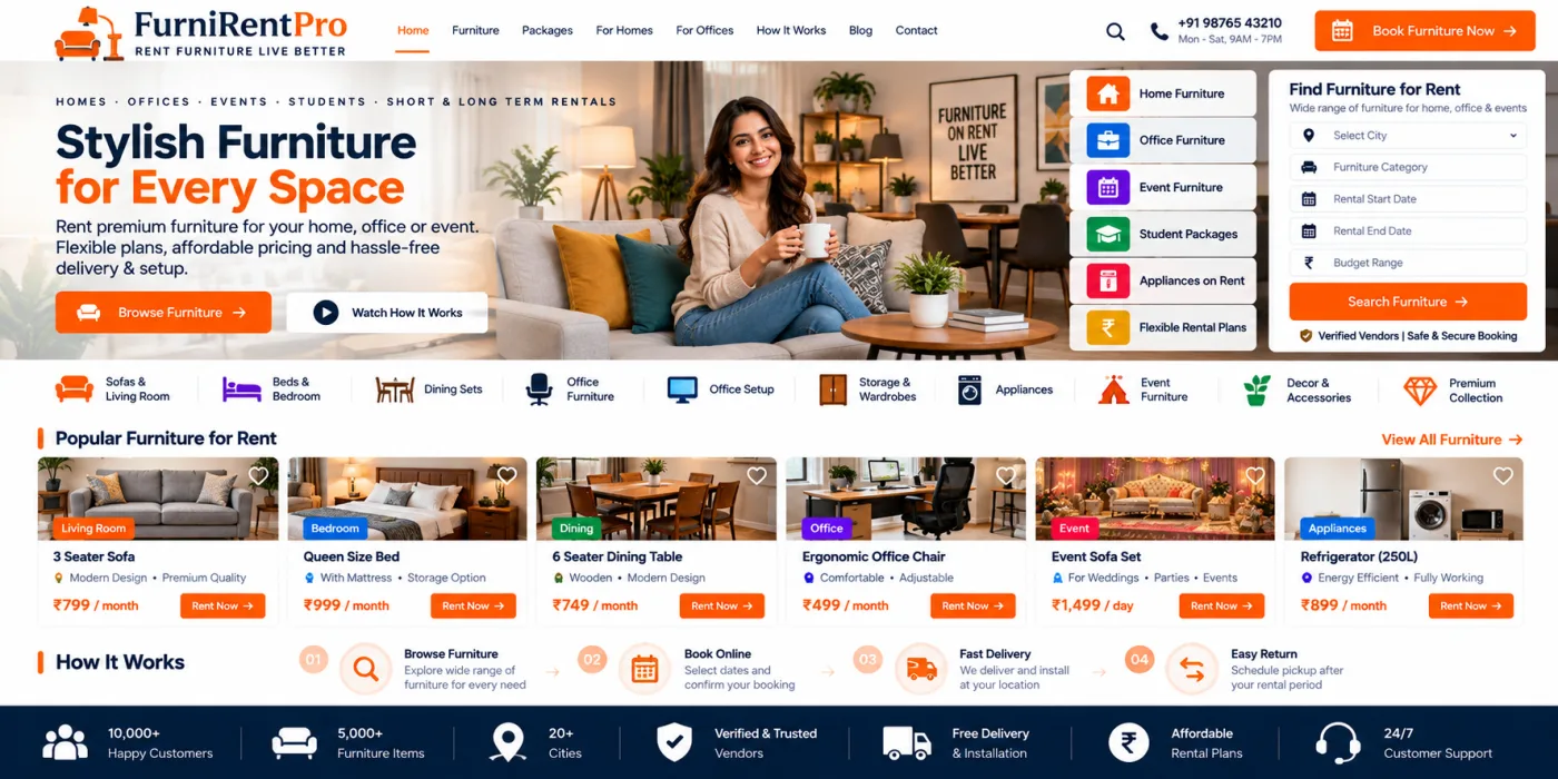 Furniture Rental Website