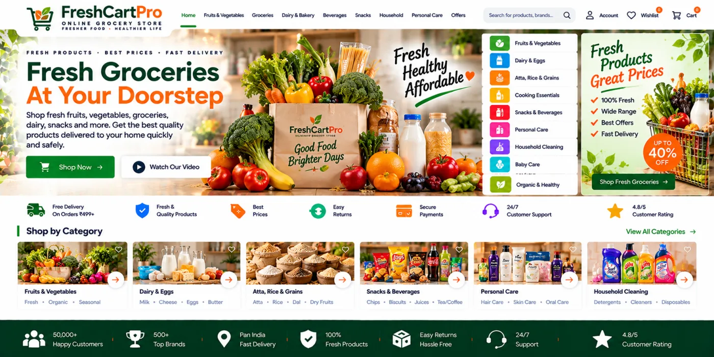 Grocery Store Website