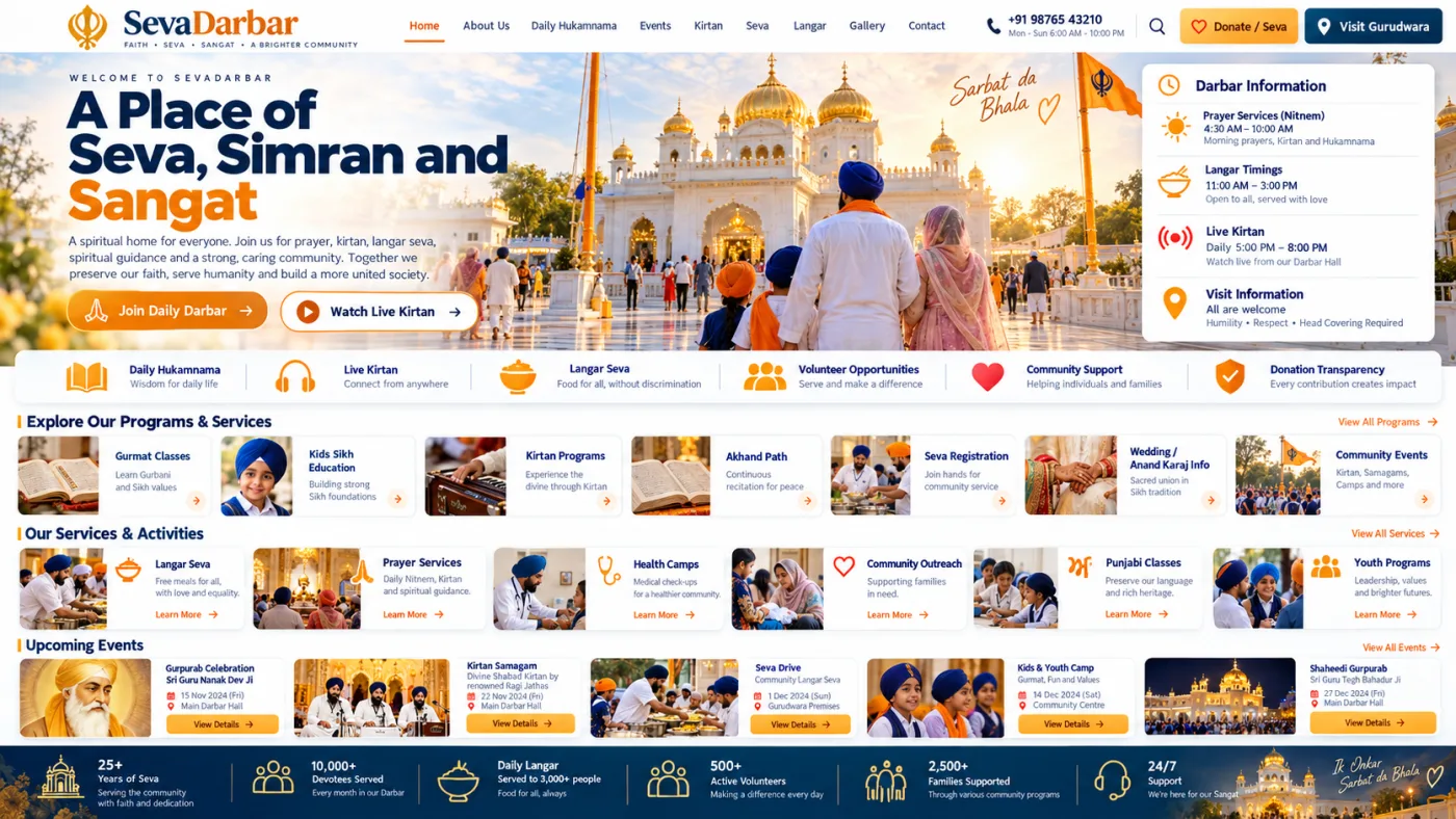 Gurudwara Website