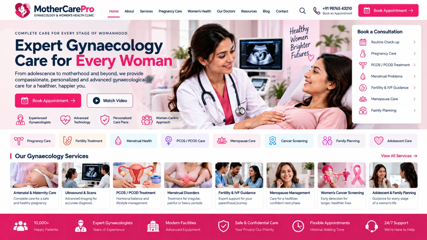 Gynaecologist Website
