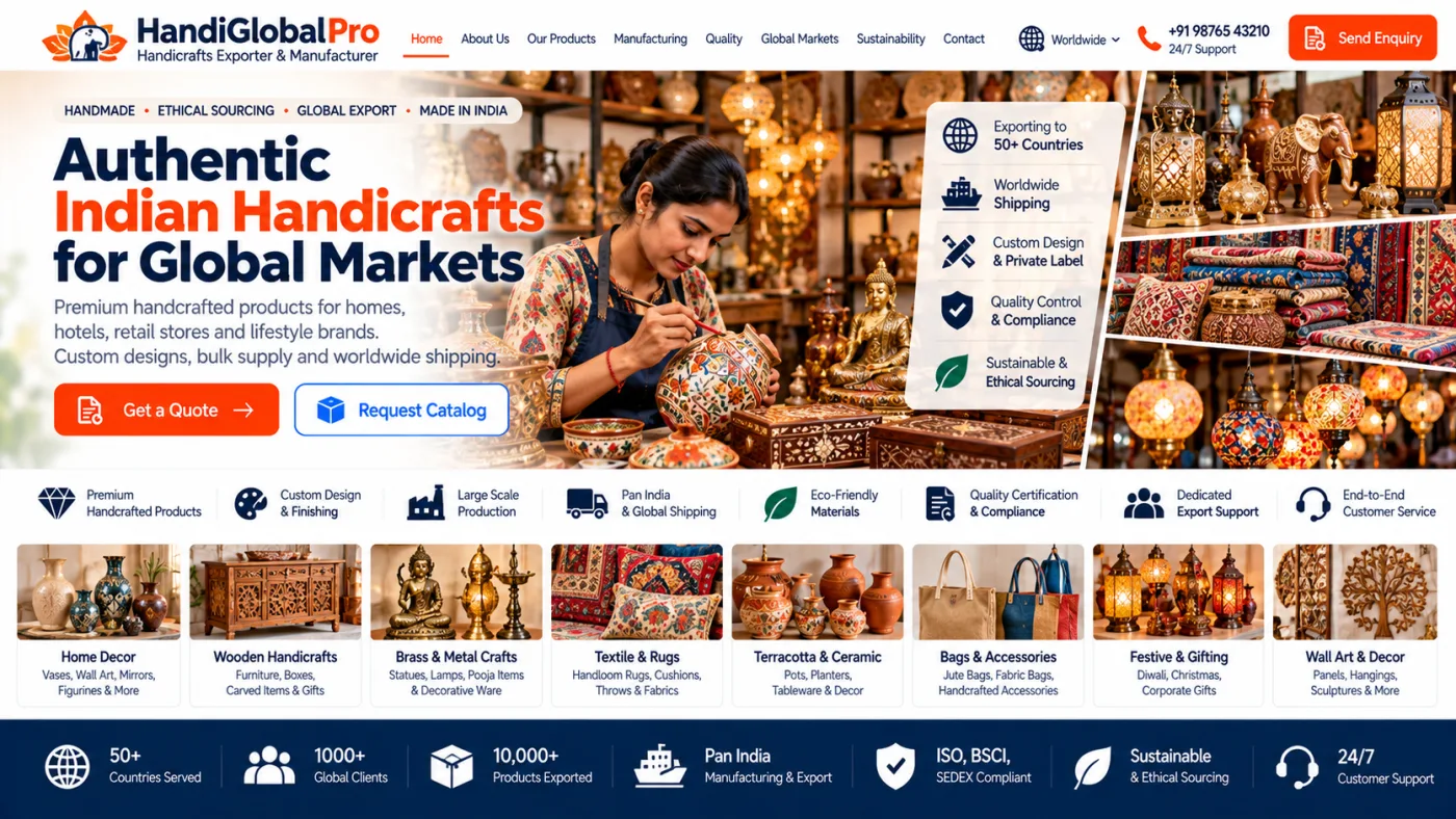 Handicrafts Exporter Website