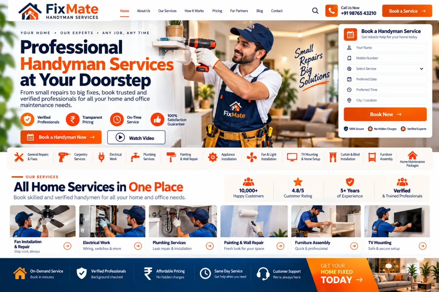 Handyman Services Marketplace Website