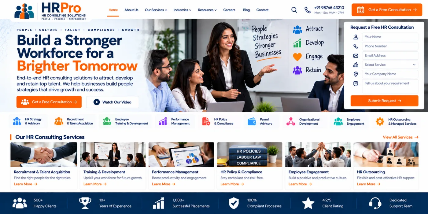 HR Consulting Website