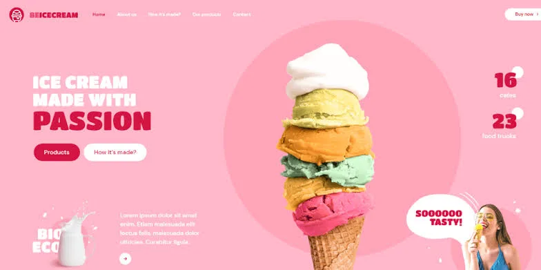 Ice Cream Parlour Website