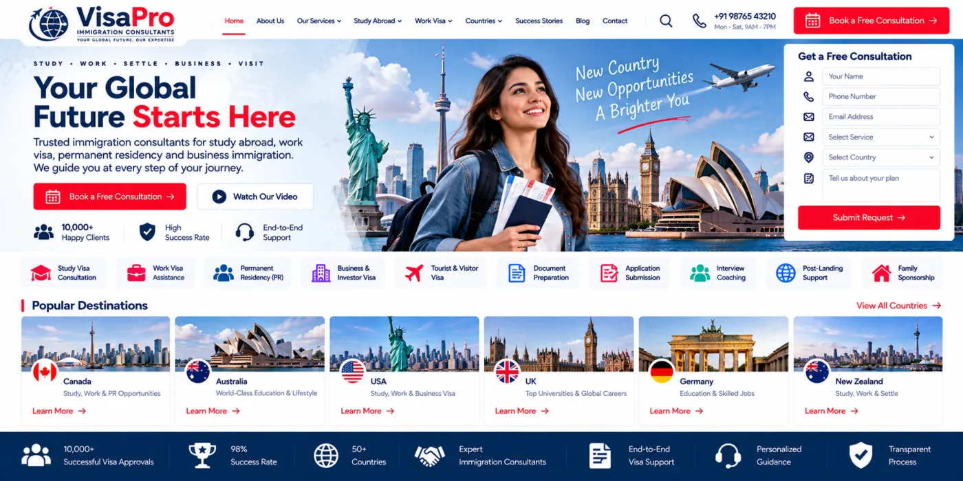 Immigration Consultant Website