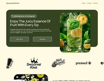 Juice Bar Website preview