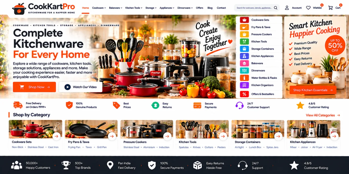 Kitchenware Store Website