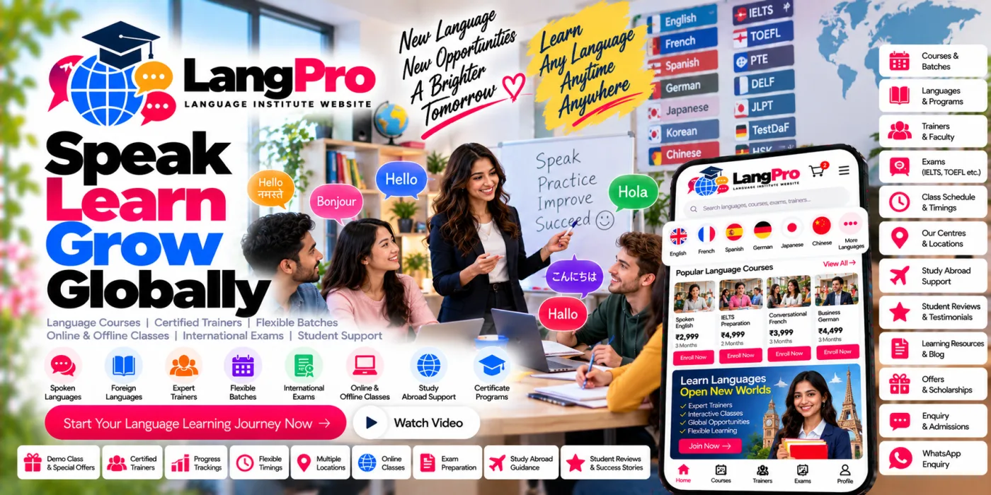 Language Institute Website