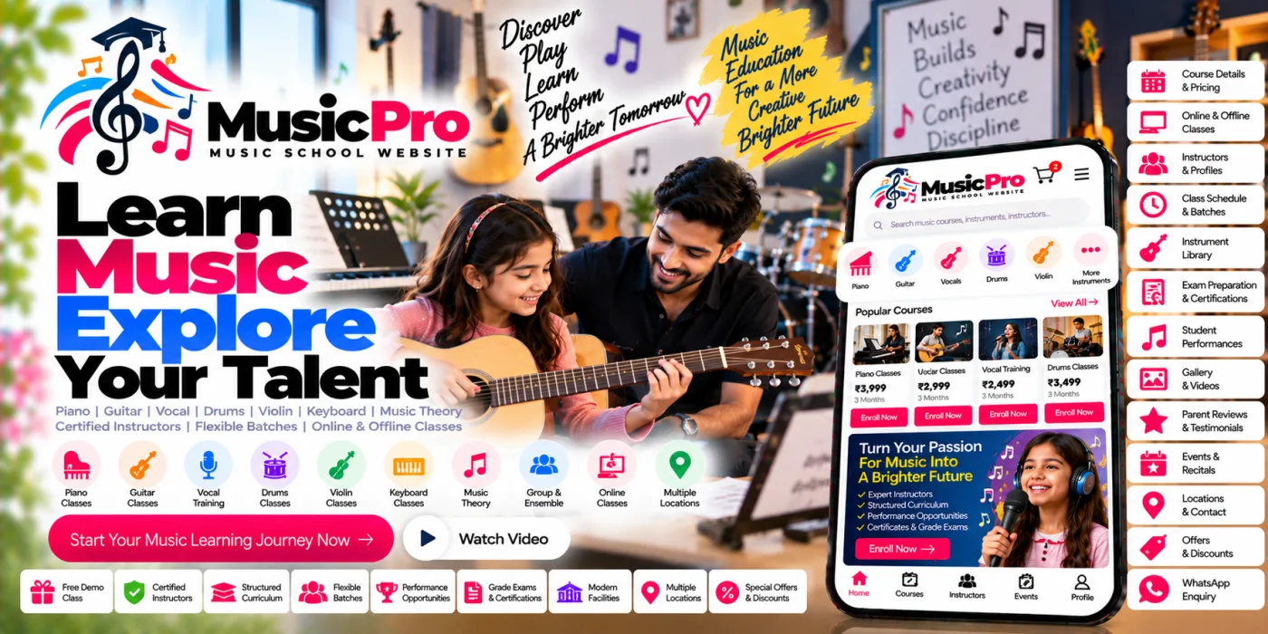 Music School Website