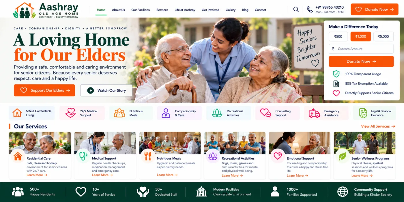 Old Age Home Website