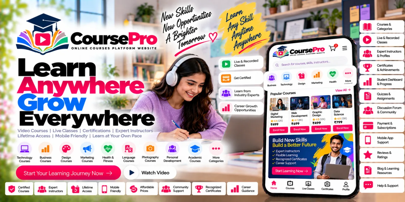 Online Courses Platform Website