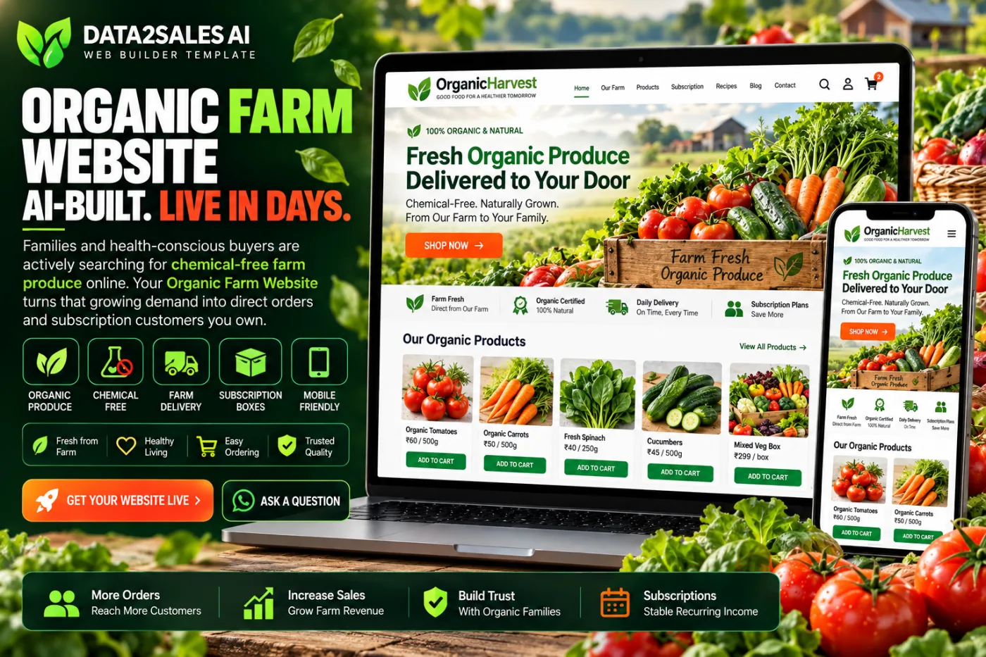 Organic Farm Website