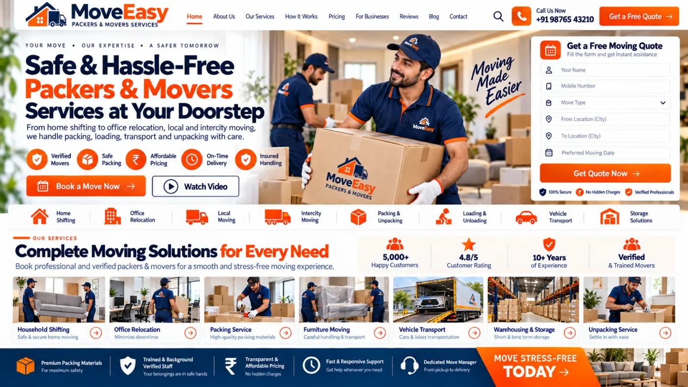 Packers & Movers Website