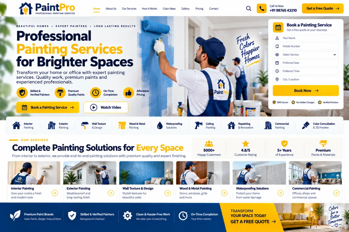 Painting Service Website