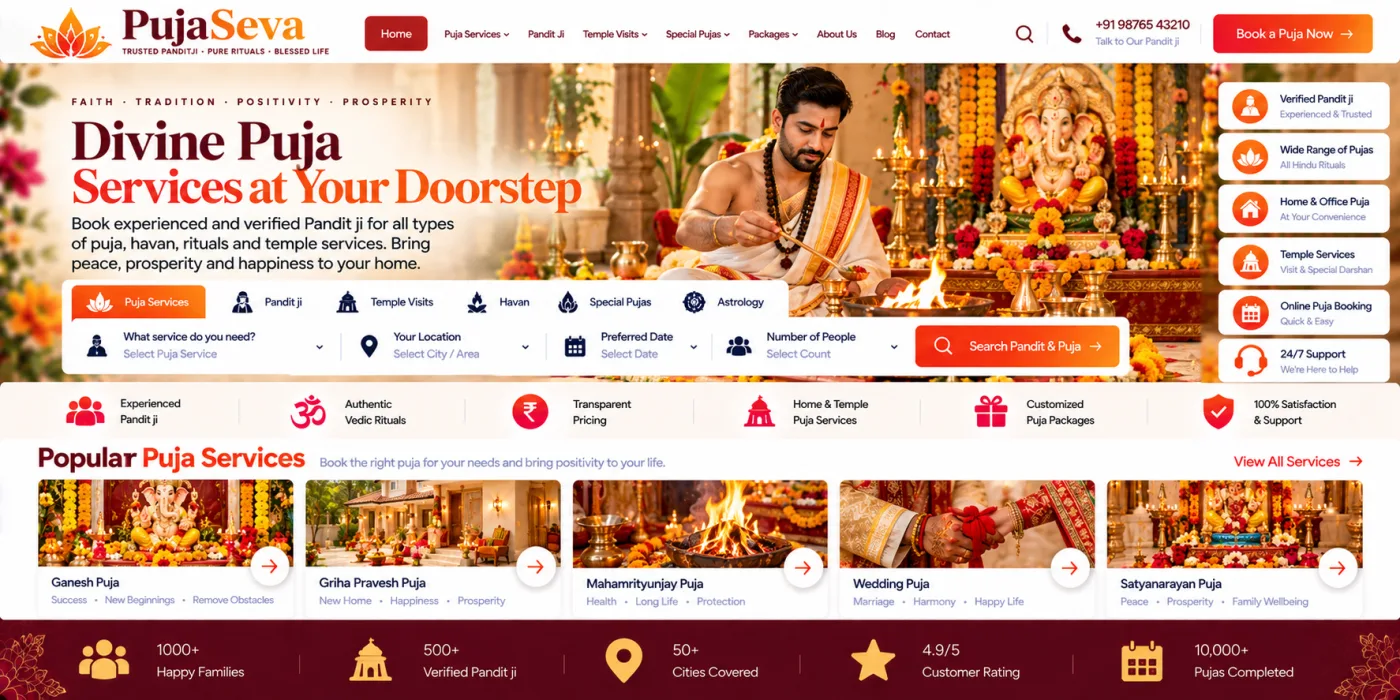 Pandit & Puja Services Website