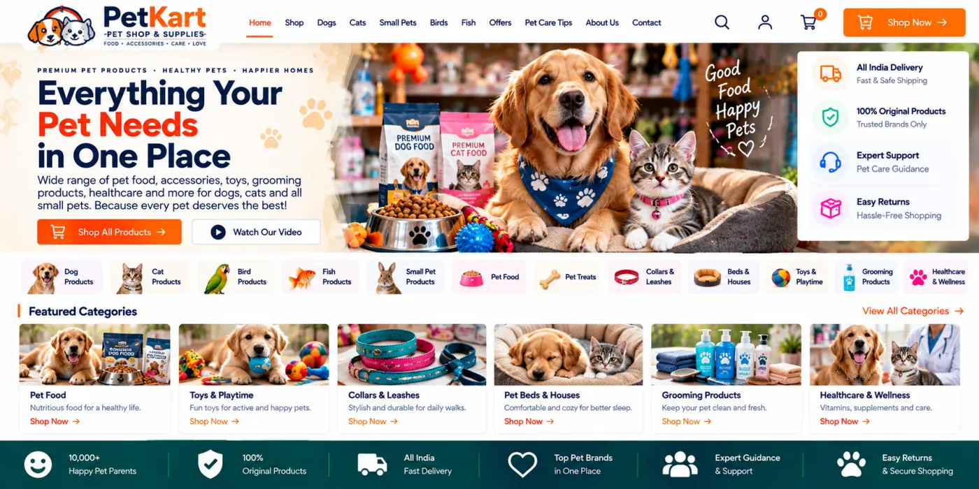 Pet Shop Website