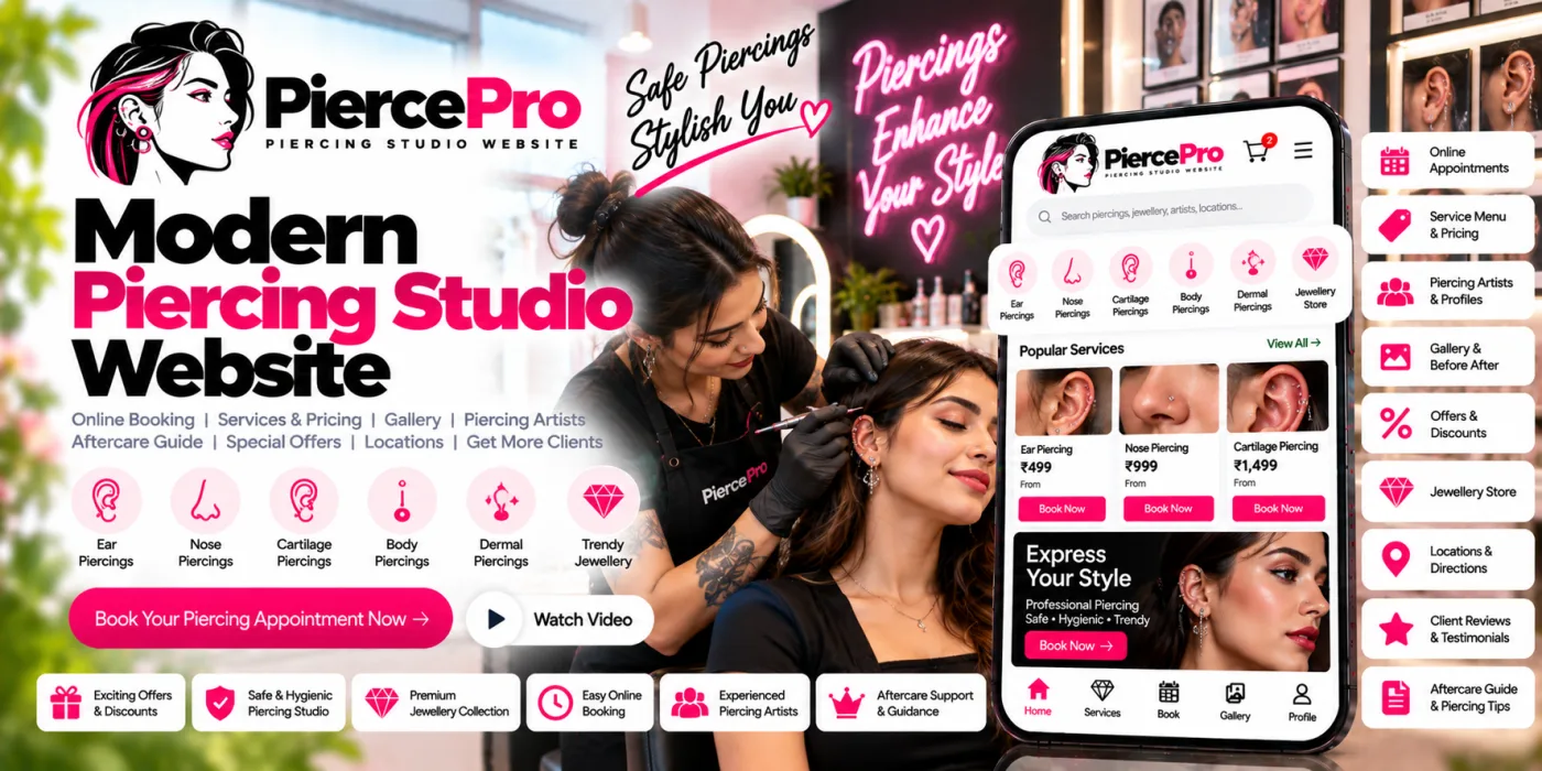 Piercing Studio Website