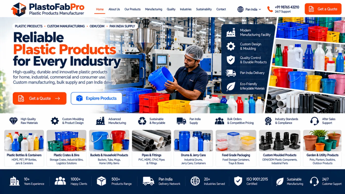 Plastic Products Manufacturer Website