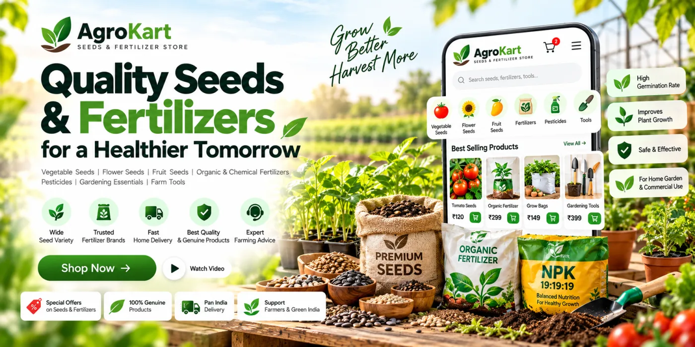 Seeds & Fertilizer Store Website
