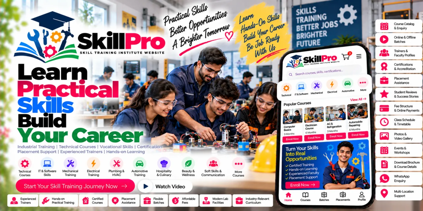 Skill Training Institute Website