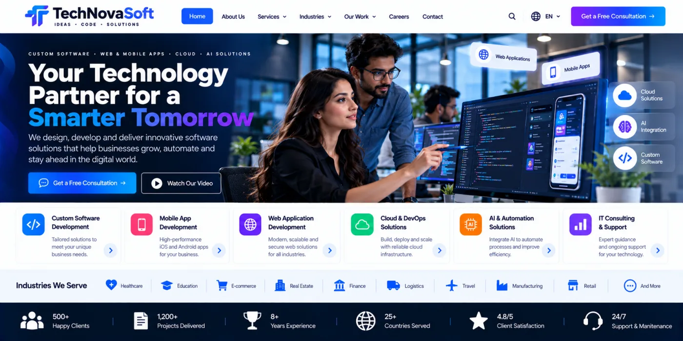 Software Company Website