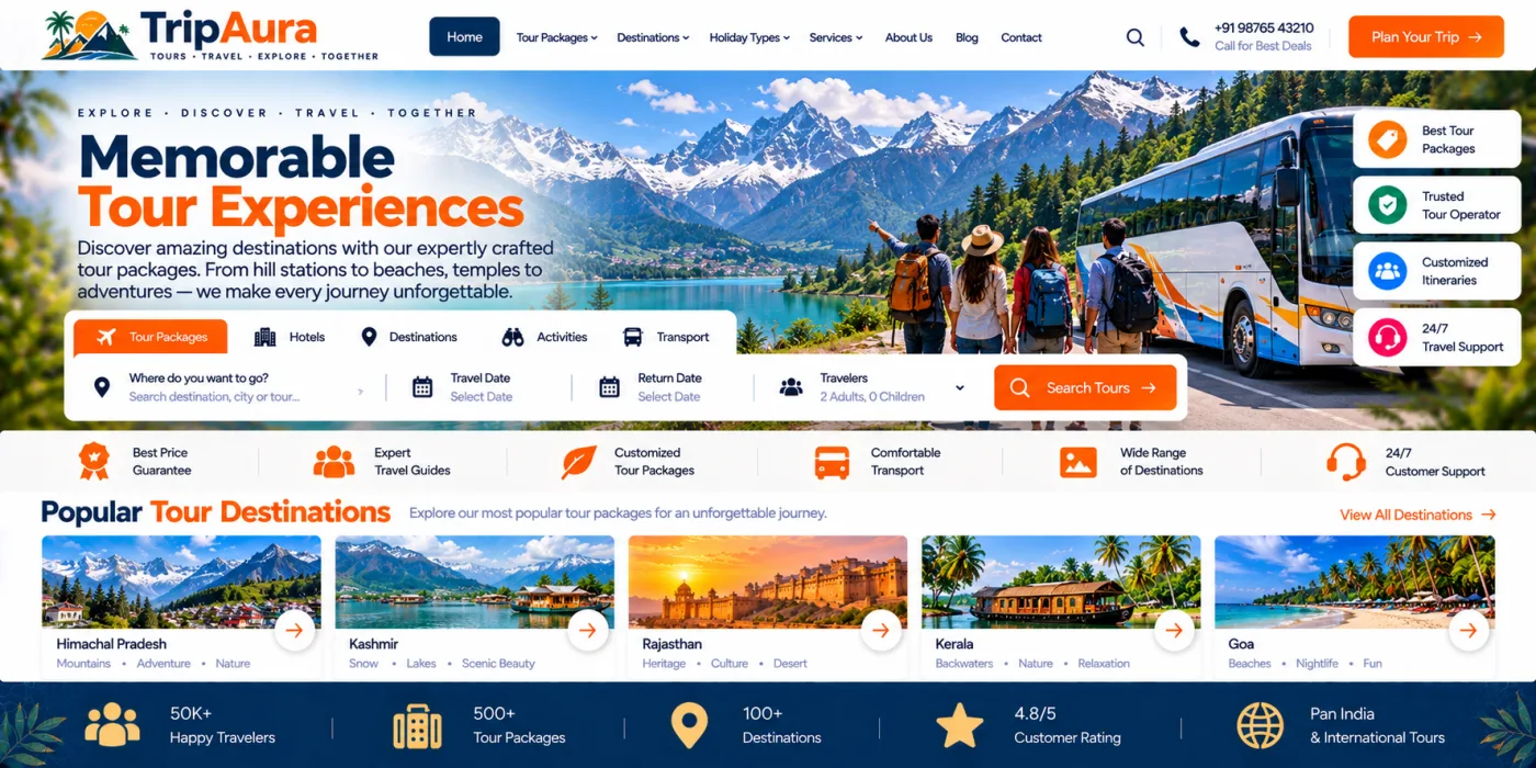 Tour Operator Website