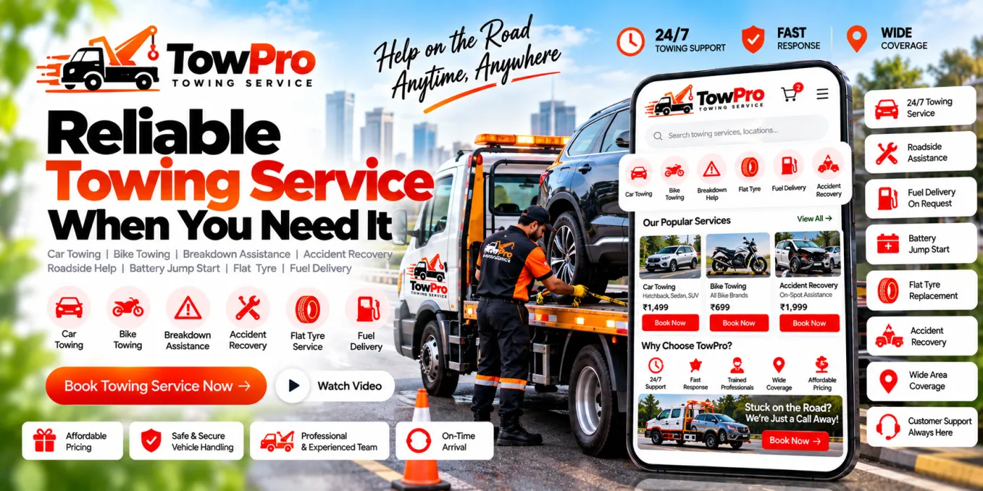 Towing Service Website preview