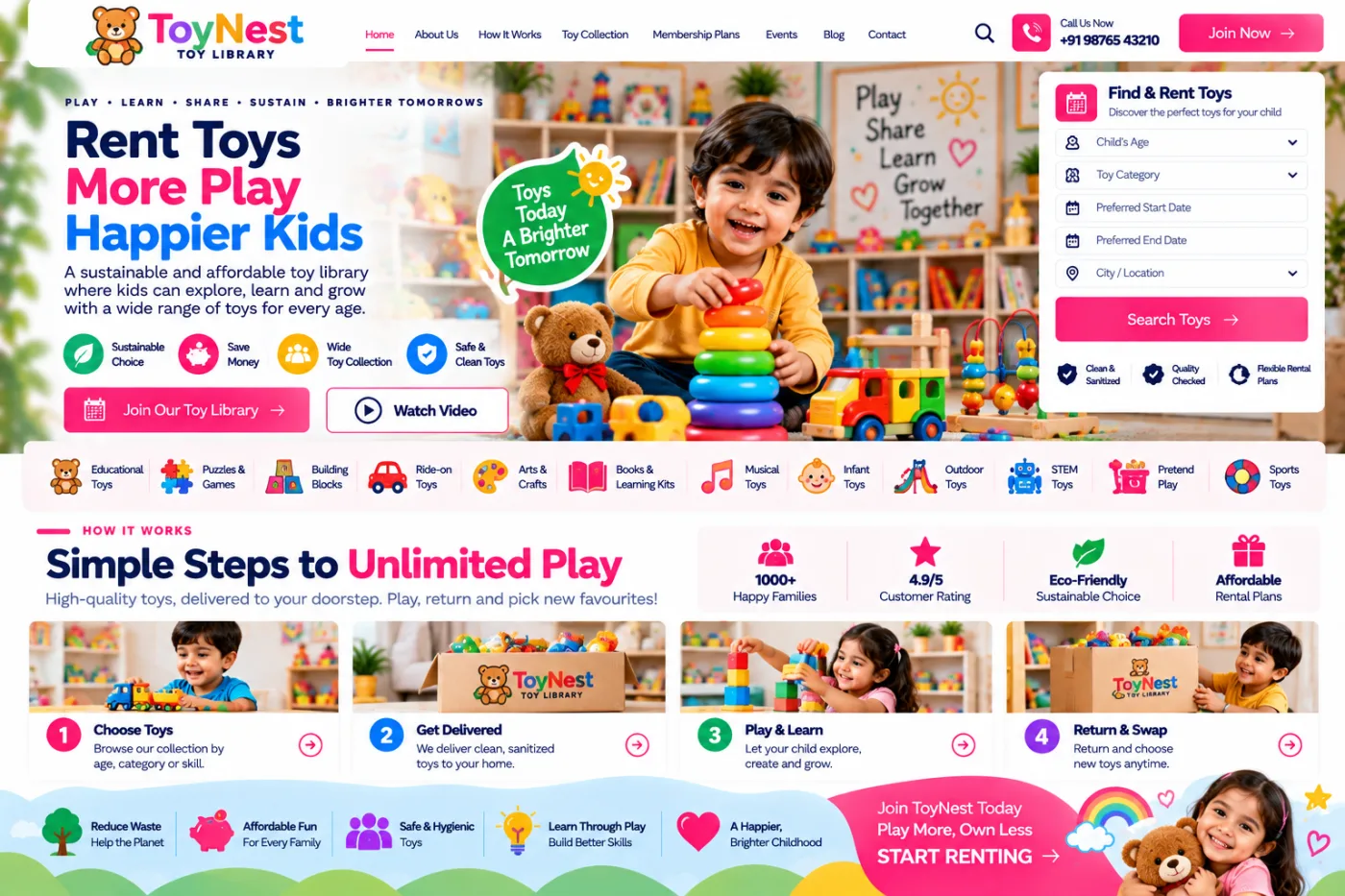 Toy Library Website
